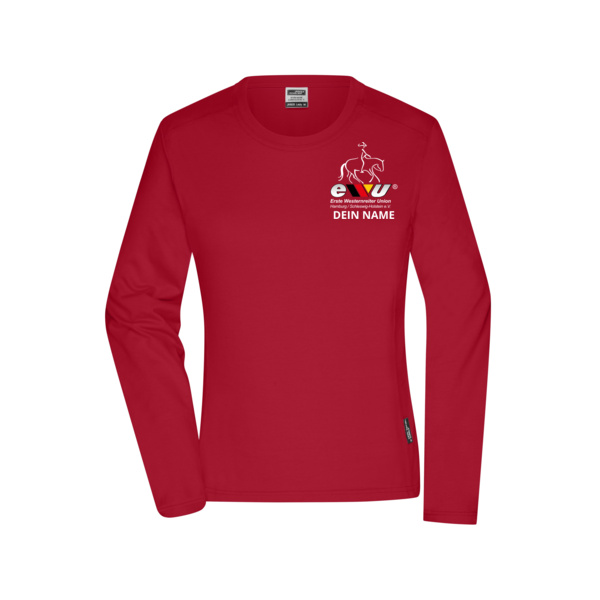 Brustdruck - Ladies' Workwear-Longsleeve-T Miniaturansicht